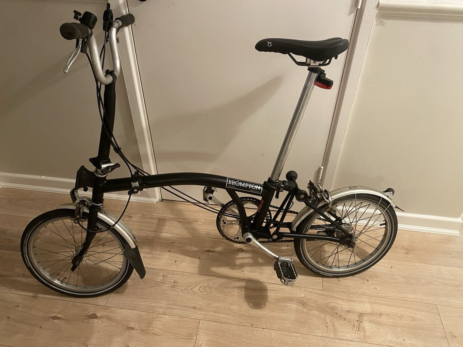 Brompton Folding Bike 3-Speed, Black