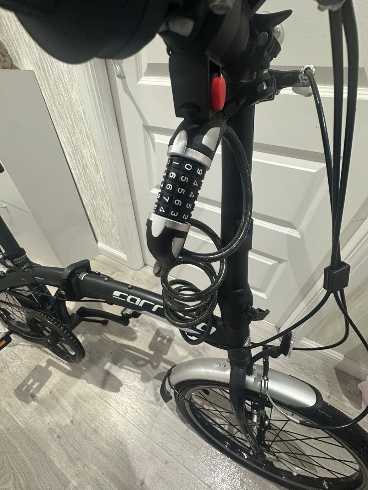 Carrera Intercity Folding Bike Gray/Black Excellent Condition