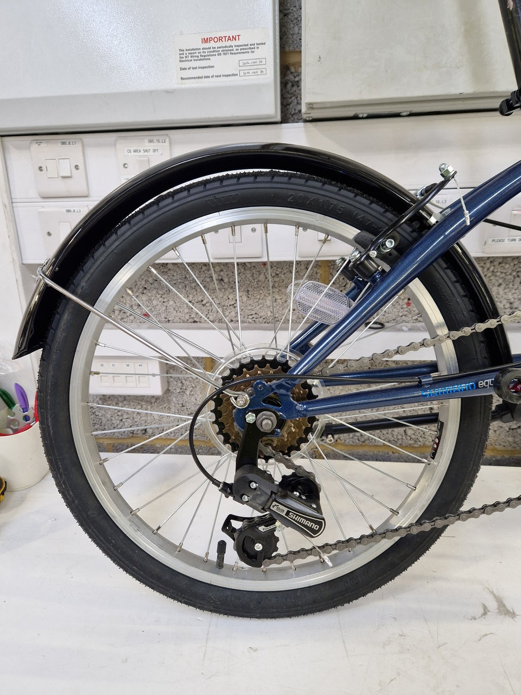 Apollo Transport 20in-Wheel 6-Speed Unisex Folding Bike - One Size - Navy A