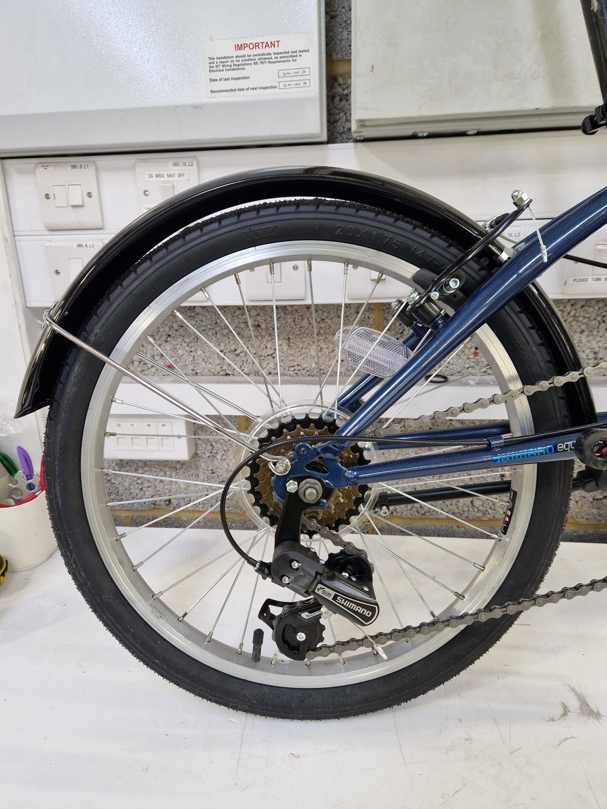 Apollo Transport 20in-Wheel 6-Speed Unisex Folding Bike - One Size - Navy A