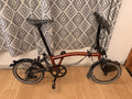 Brompton Flame Lacquer. Black Edition. 6 Speed. C line.