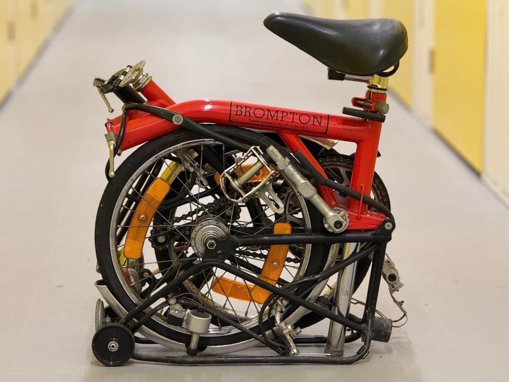 Brompton MK1 (3 Speed)  folding bicycle - Red