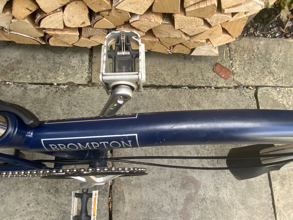 Brompton M3L Folding Bicycle Blue 3-speed - 16' wheel.