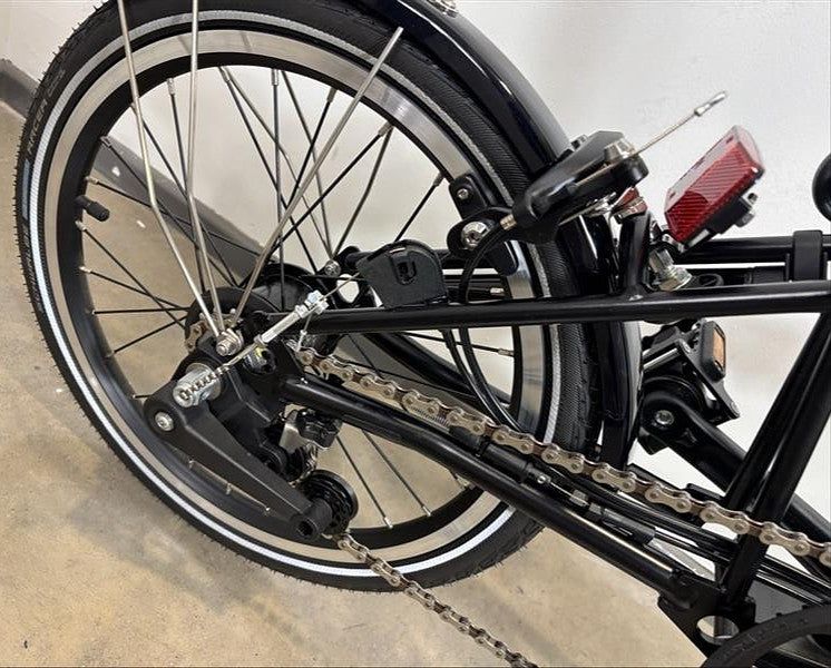 Brompton C Line 6 Speed 2023 Mid Handlebar Folding Bike - Matt Black