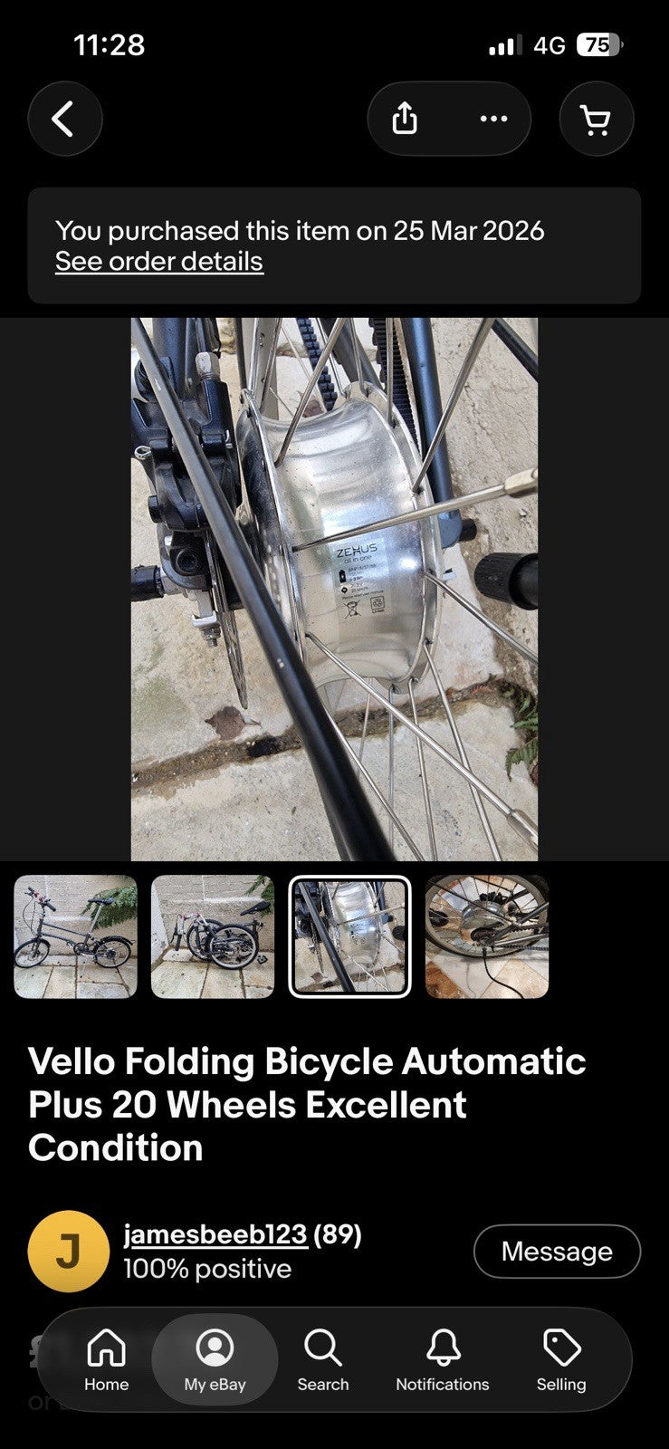 Vello Folding Bicycle Automatic Plus 20 Wheels Good  Condition