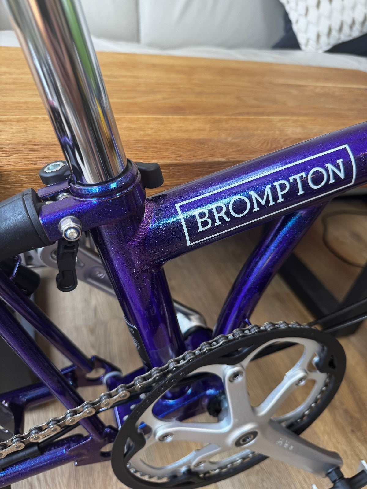 Brompton M6L Folding Bicycle - PURPLE METALLIC - 6 Speed - MINT