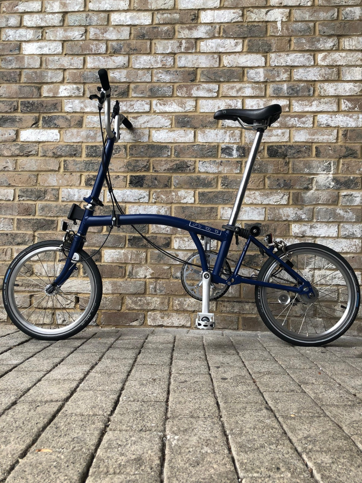 Brompton Cobalt Blue 3 Speed Mid M3L - WORLDWIDE DELIVERY
