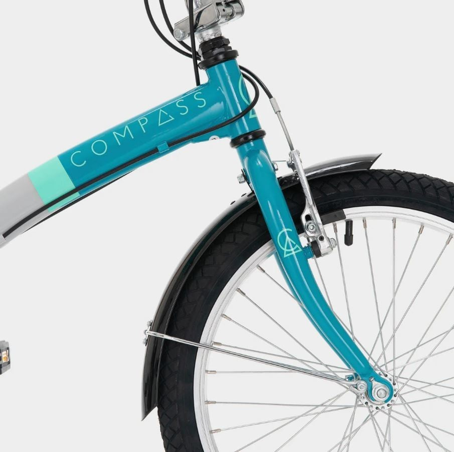Compass 'Northern' Folding Bike - Blue/White