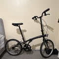 Black Folding Bike Bicycle with Riser Bar Handlebar, Folding Bicycle Type