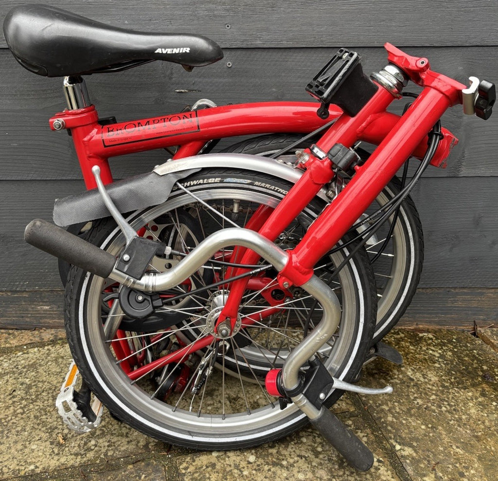 Brompton M3L - C Line equivalent Folding bicycle in Red - Part Exchange to Clear