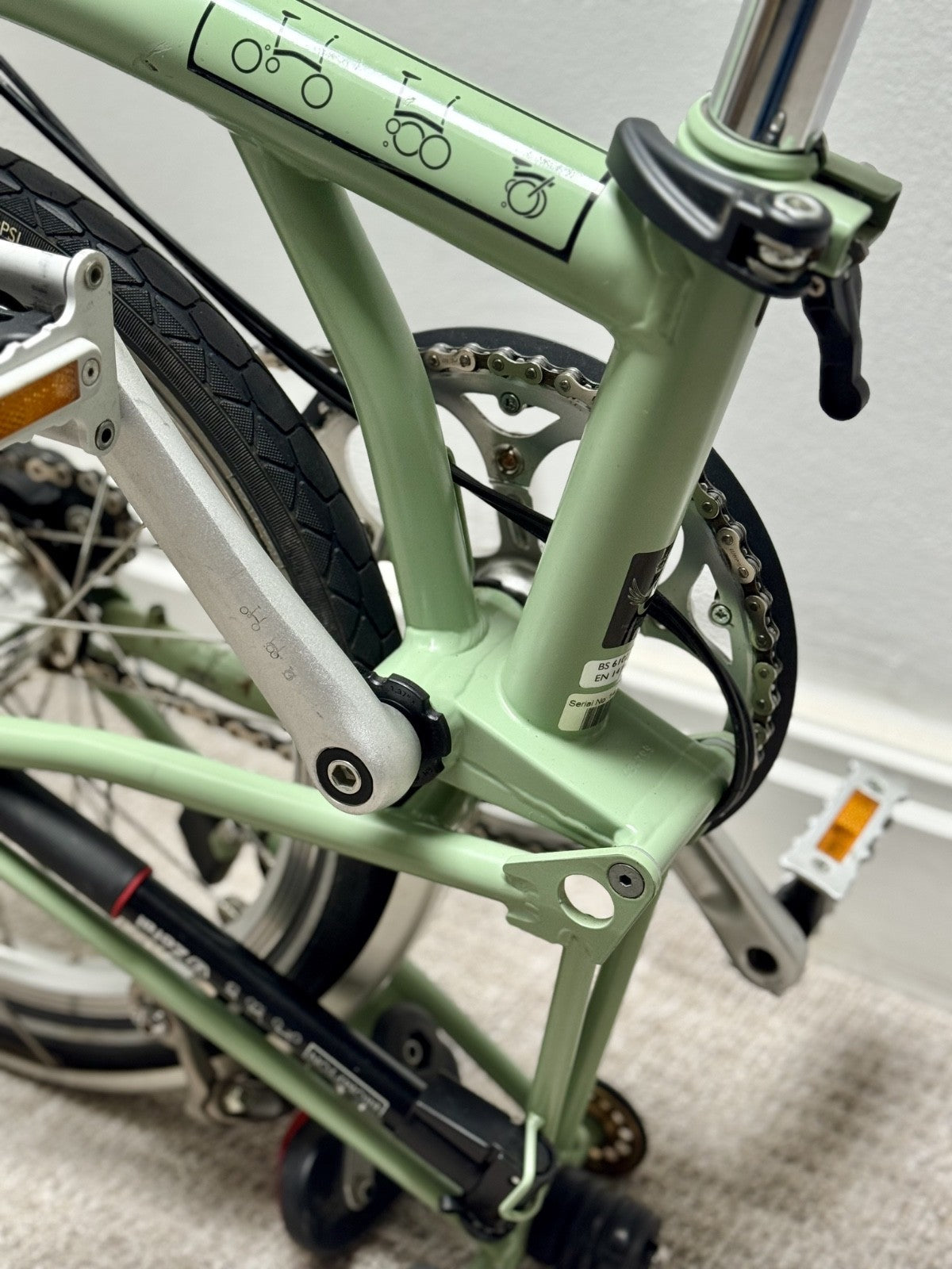 Brompton Bike - H3L – Matcha Green  – Excellent Condition