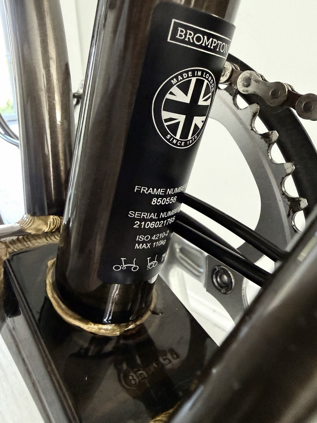 Brompton Raw Lacquer S6L Folding Bike