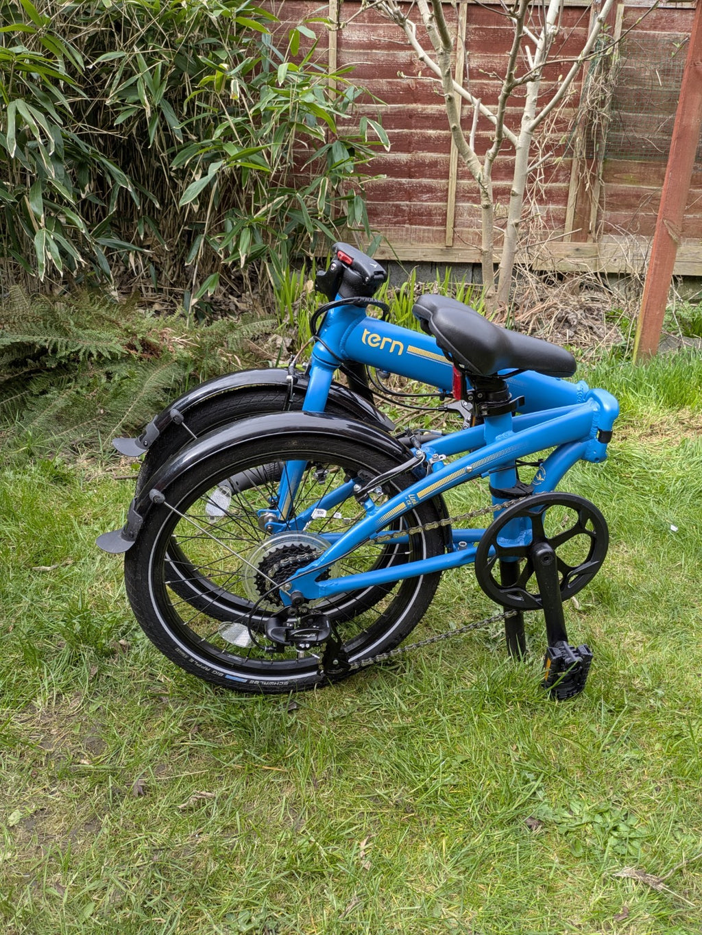 Tern Link C8 Folding Bike Blue/Yellow