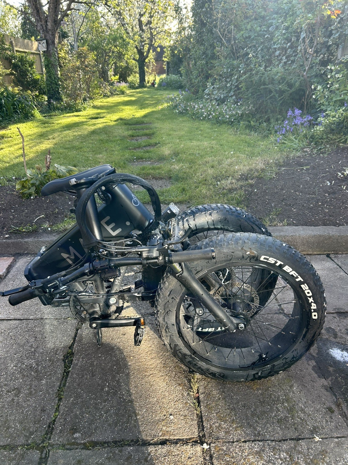Mate X  750 Black. On road and off road. Folding bike