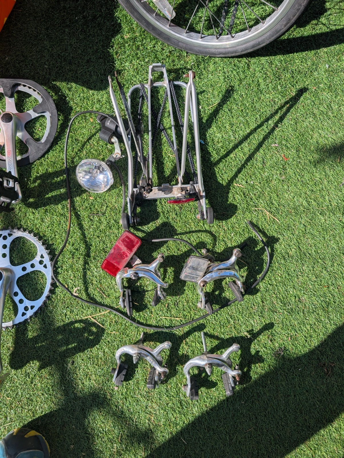Brompton 1998 C Line T5 Folding Bike 5 Speed plus parts requires assembly