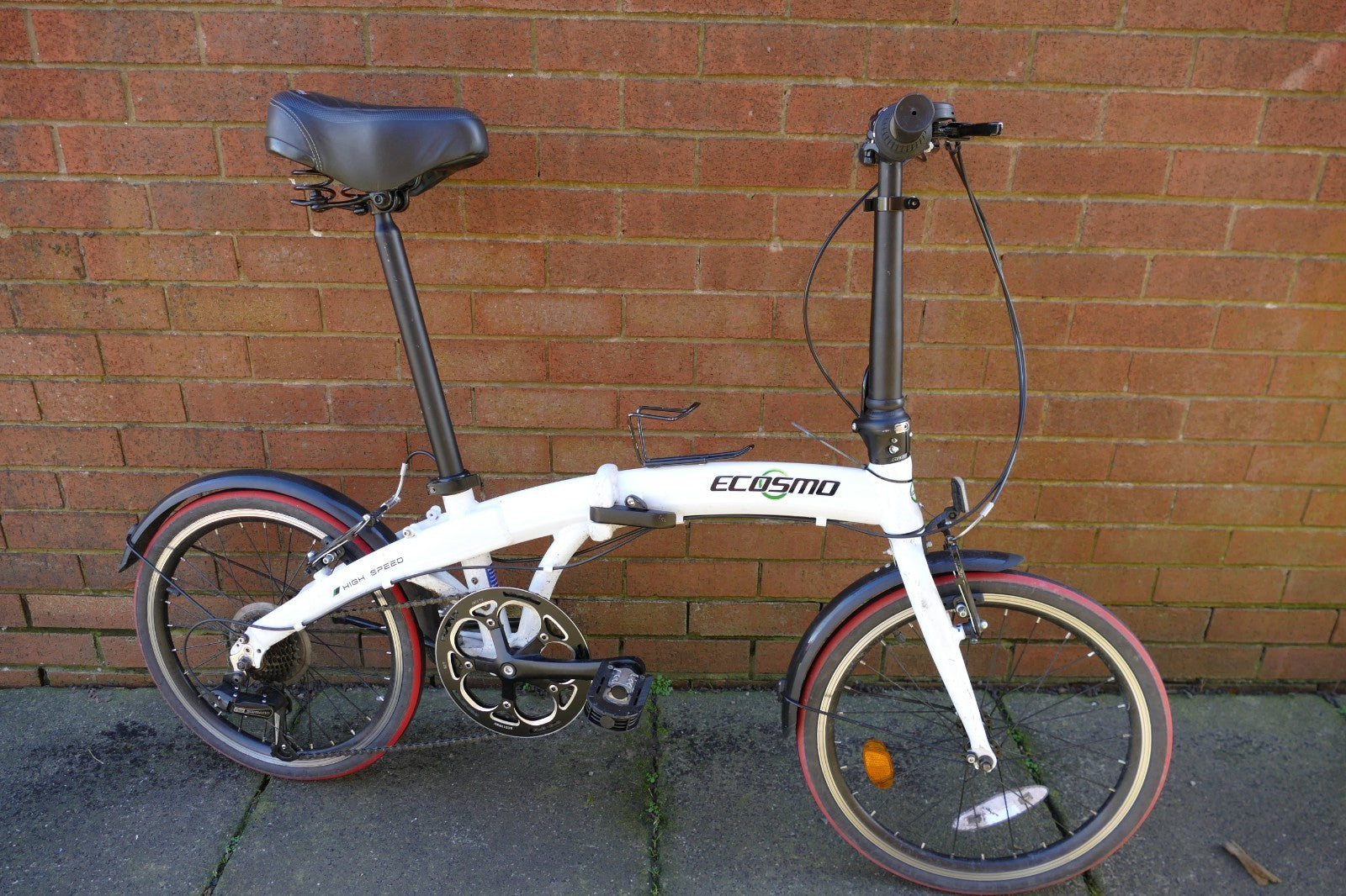 Ecosmo 20AF09BL 20" Wheel 12kg Lightweight Alloy Folding City Bicycle - White