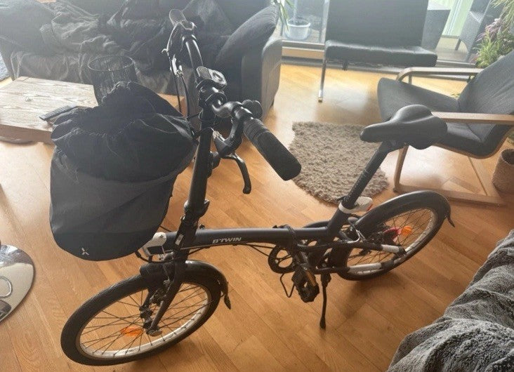BTWIN Folding Bike 500 Metallica Blue Only used 3 times