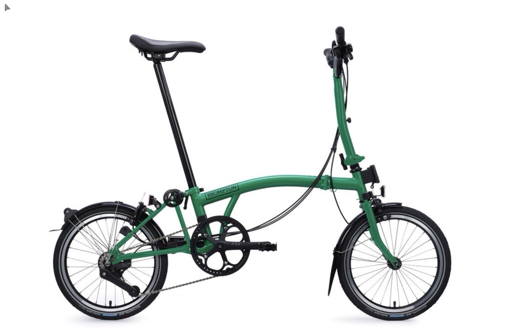 (BRAND NEW BOXED) Brompton C Line Folding Bike 12 Speed 16in - Palm Green 2026