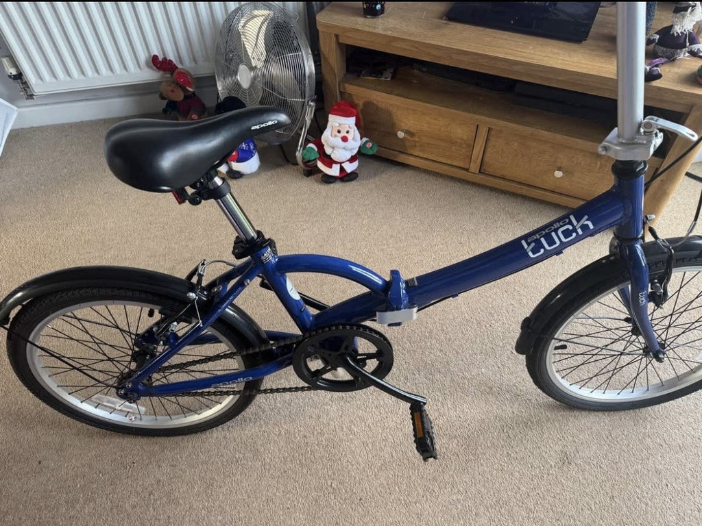 Apollo Tuck 20'' Lightweight Folding Bike Single Speed Blue