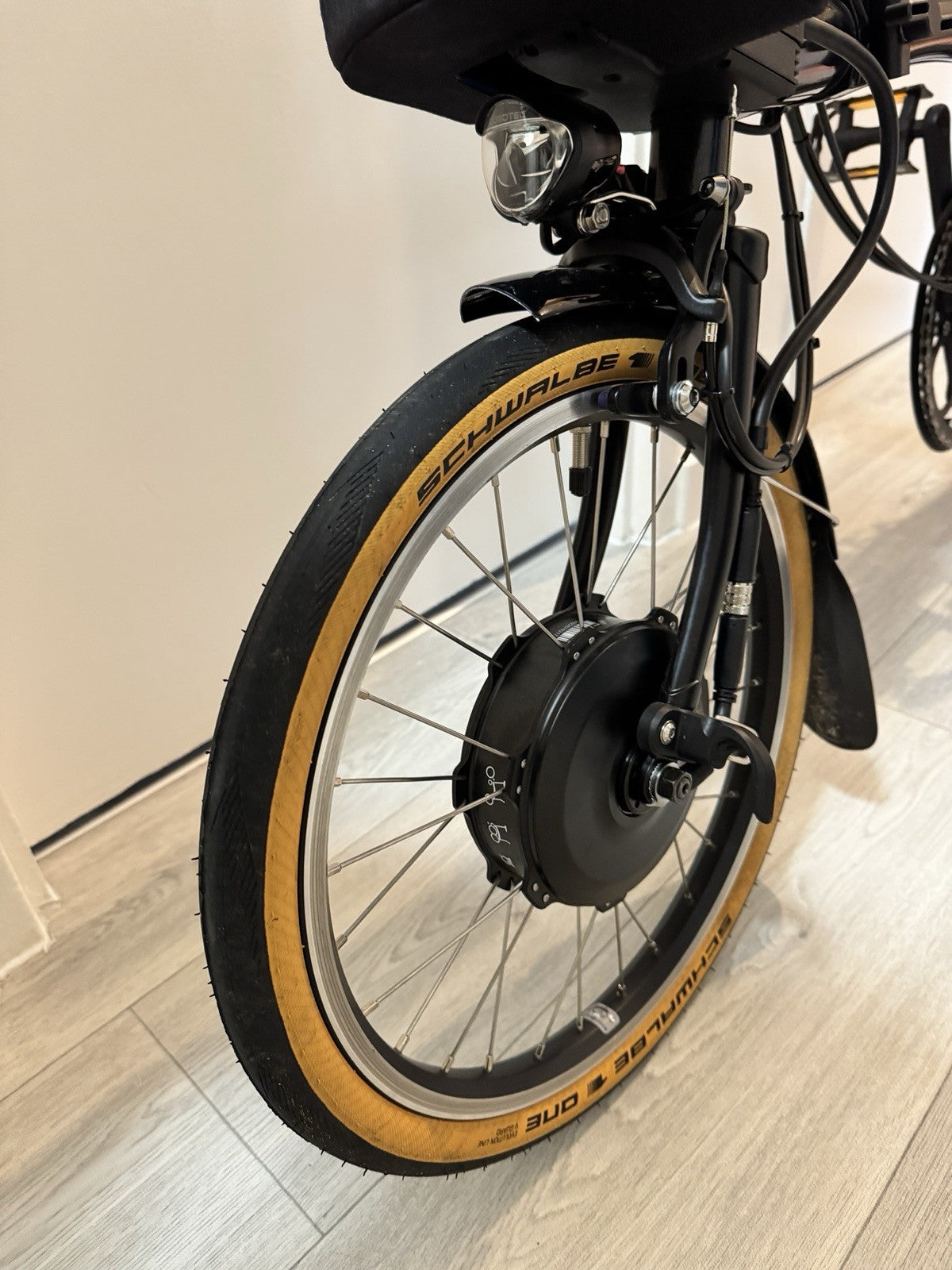Brompton P Line Urban Mid Handle Bar Folding Midnight Bike - Black