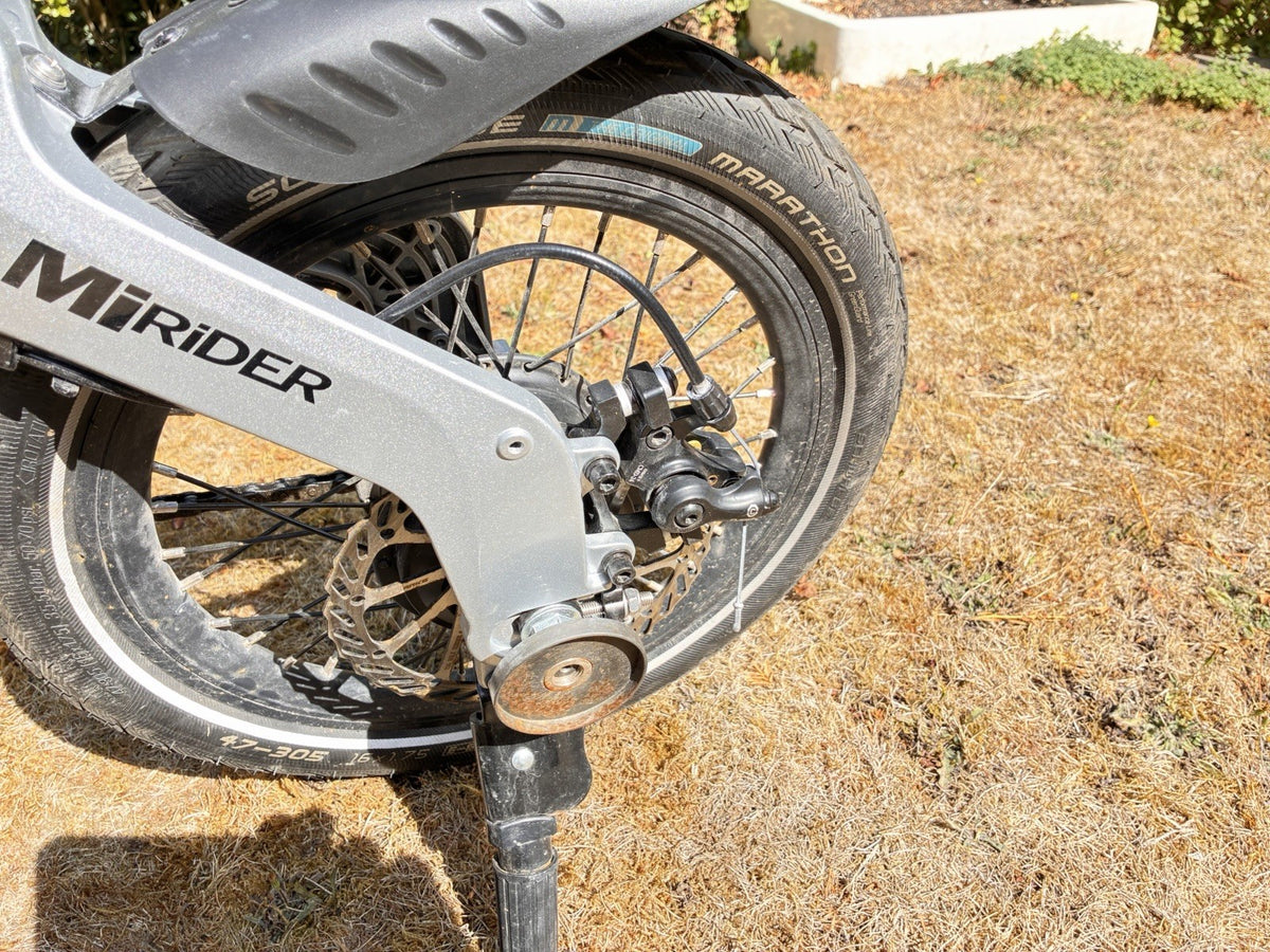 Mirider Folding Bike Silver