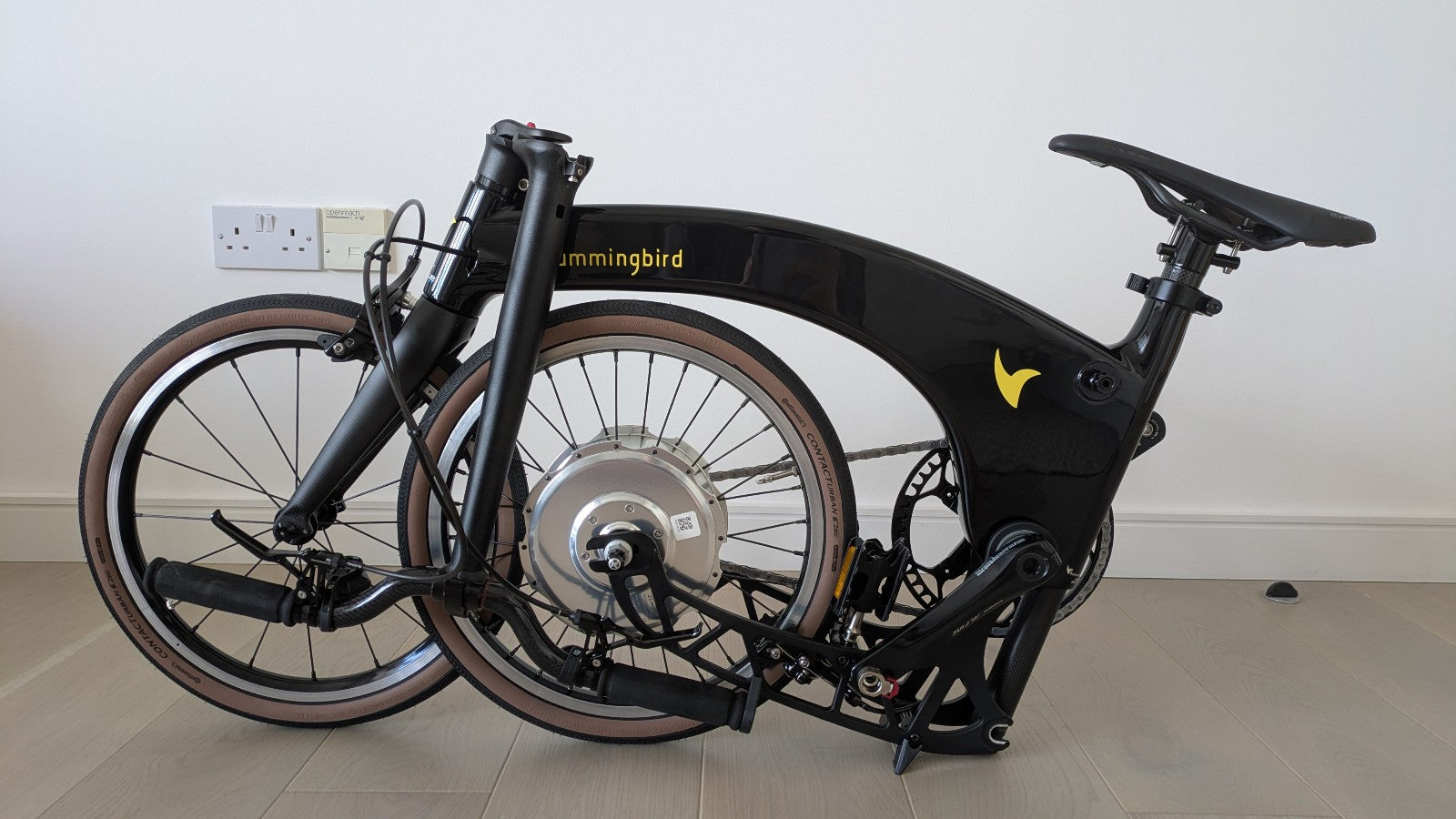 Hummingbird (now Prodrive) Carbon Fibre Folding bike with Zehus hub