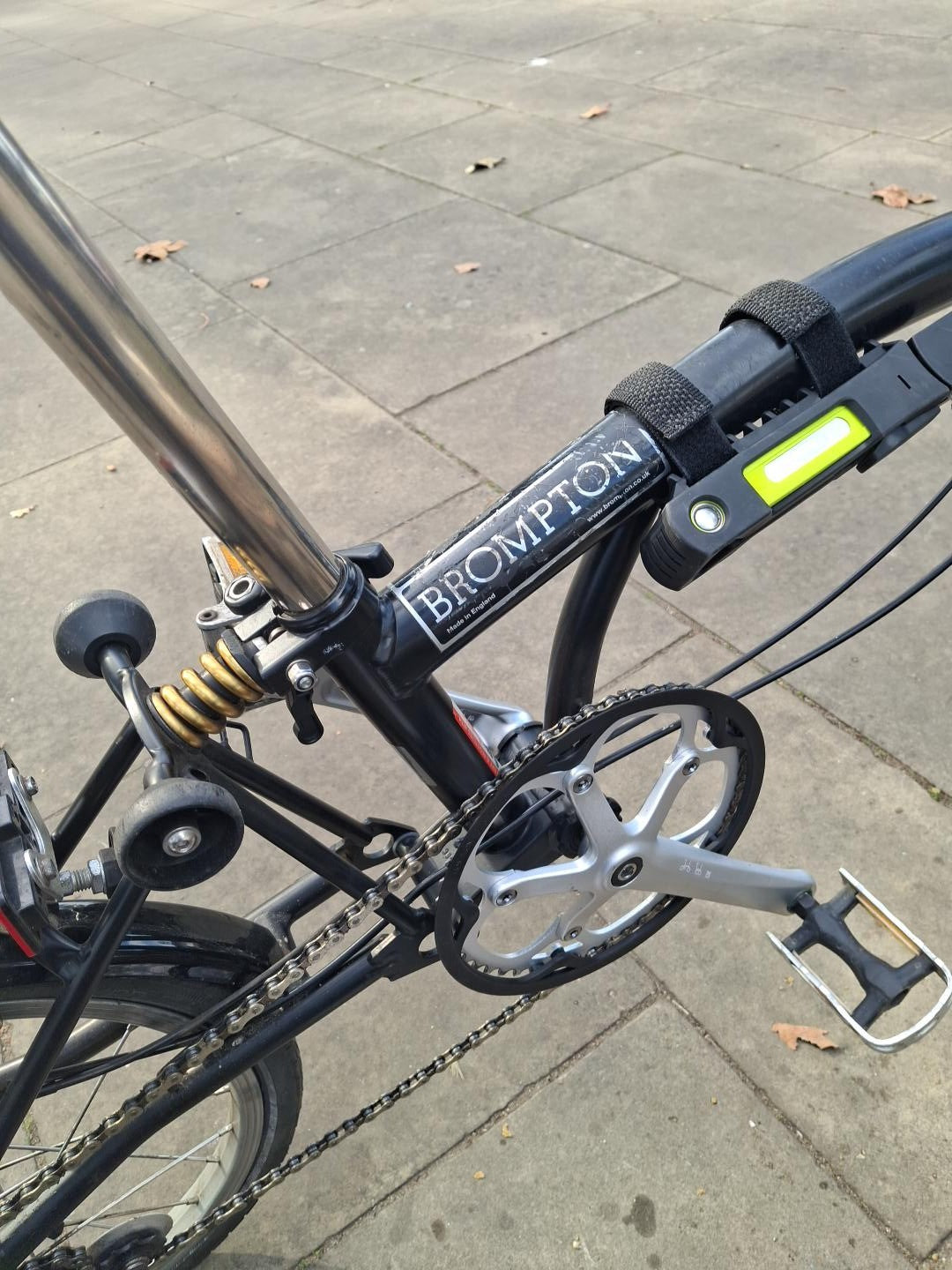 Brompton M2R 2 Speed Folding Bike – Black – Rear Rack – London