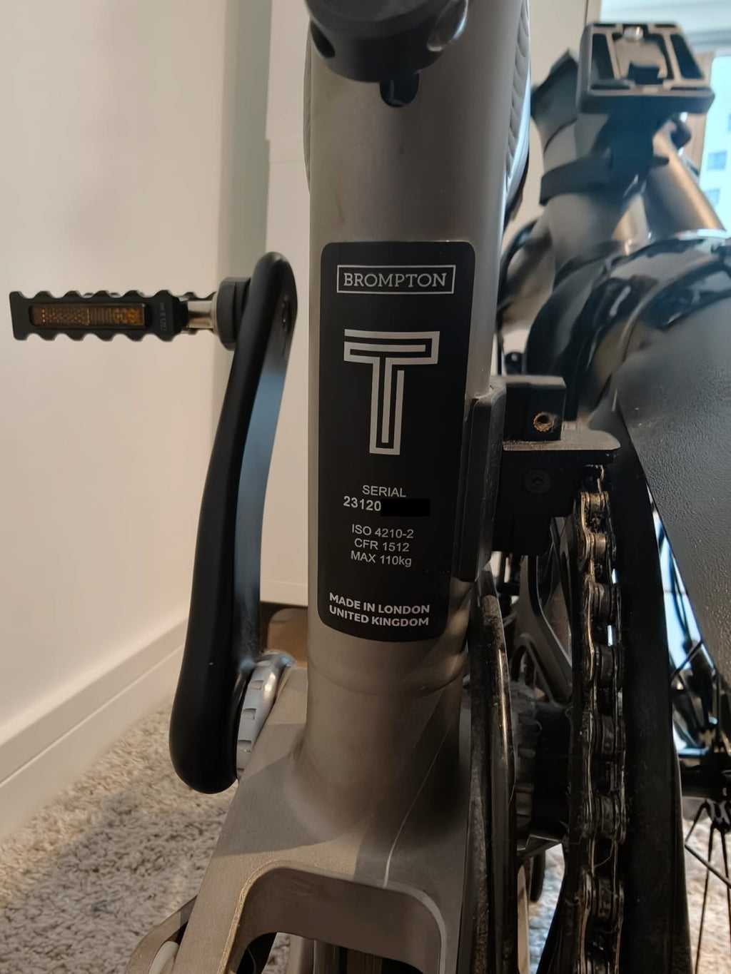 Brompton T Line 12 Speed Mid - MINT + upgrades & accessories