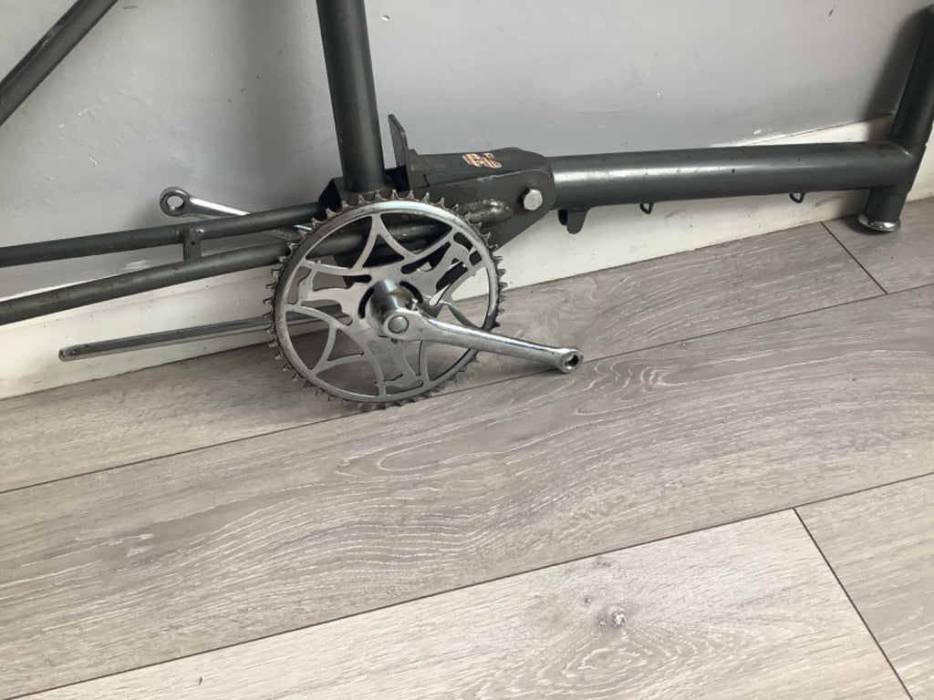 Rare grey 1966 rsw16 compact folding bike + crank + kickstand to restore project