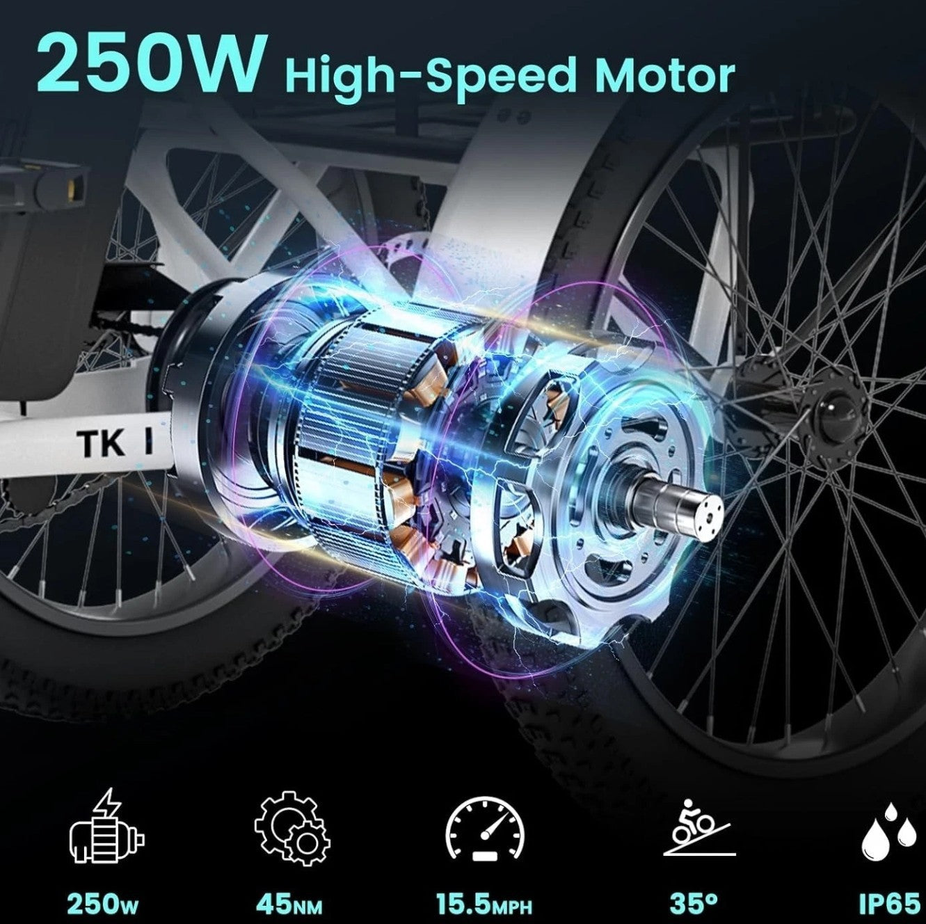 Electric Tricycle Folding Electric Trike MOONCOOL