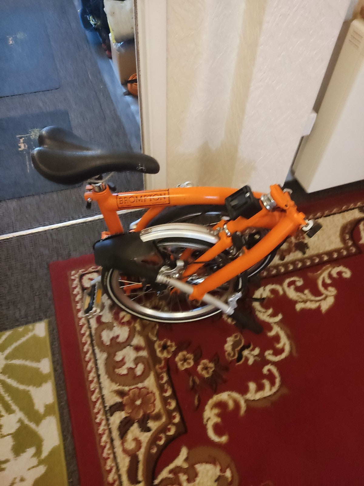 Brompton S3L Folding Bike 3-Speed, Orange