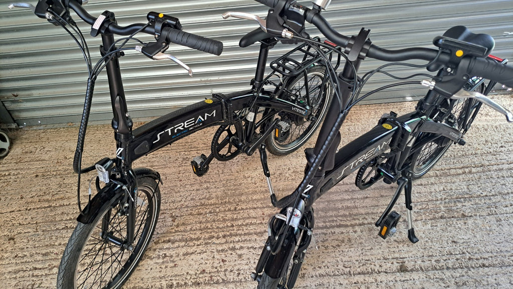2 VIRTESSE Folding Bikes.20 Inch Wheels.Very Light Alloy Frames 20kg