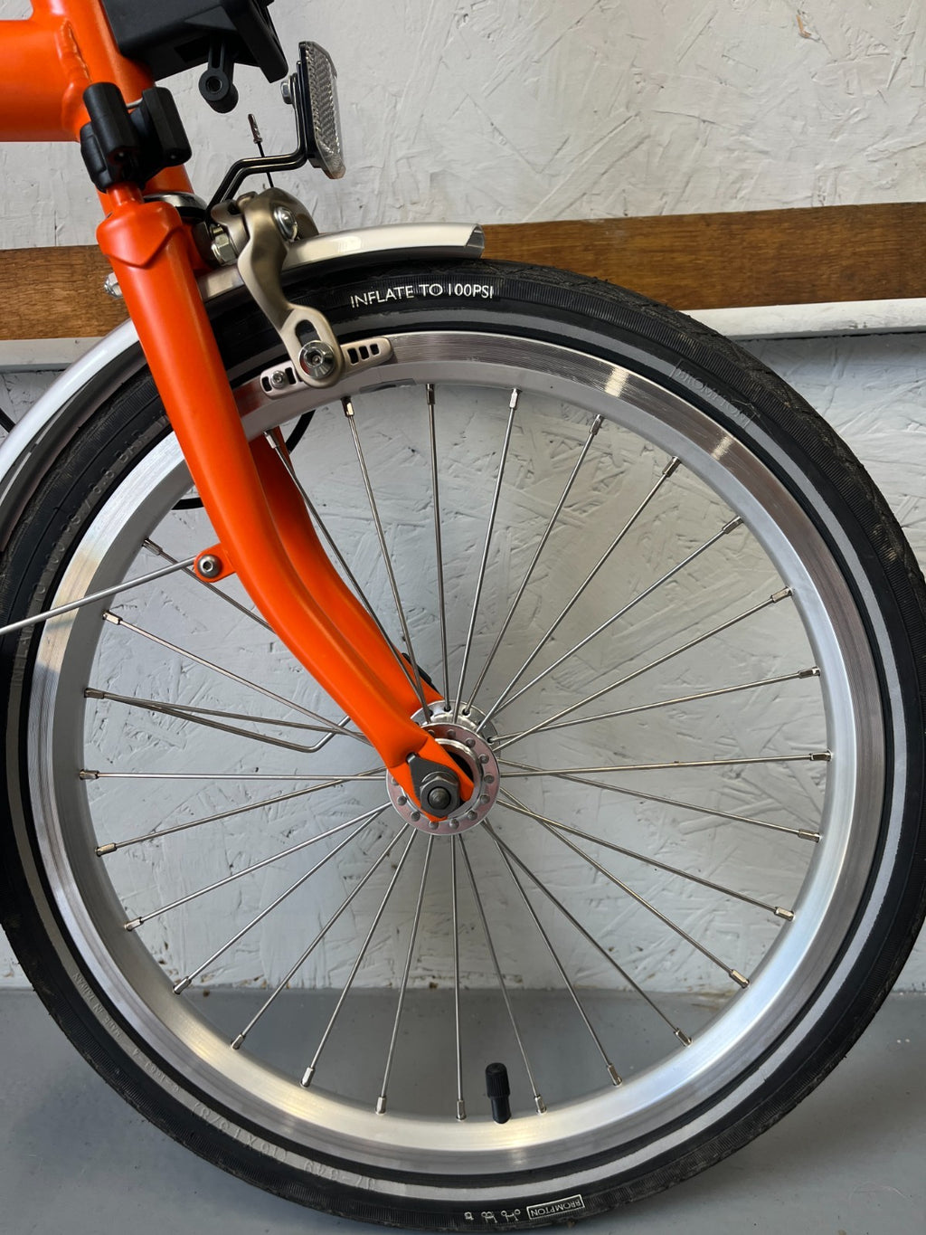 Brompton folding bike 3 speed C Line Orange