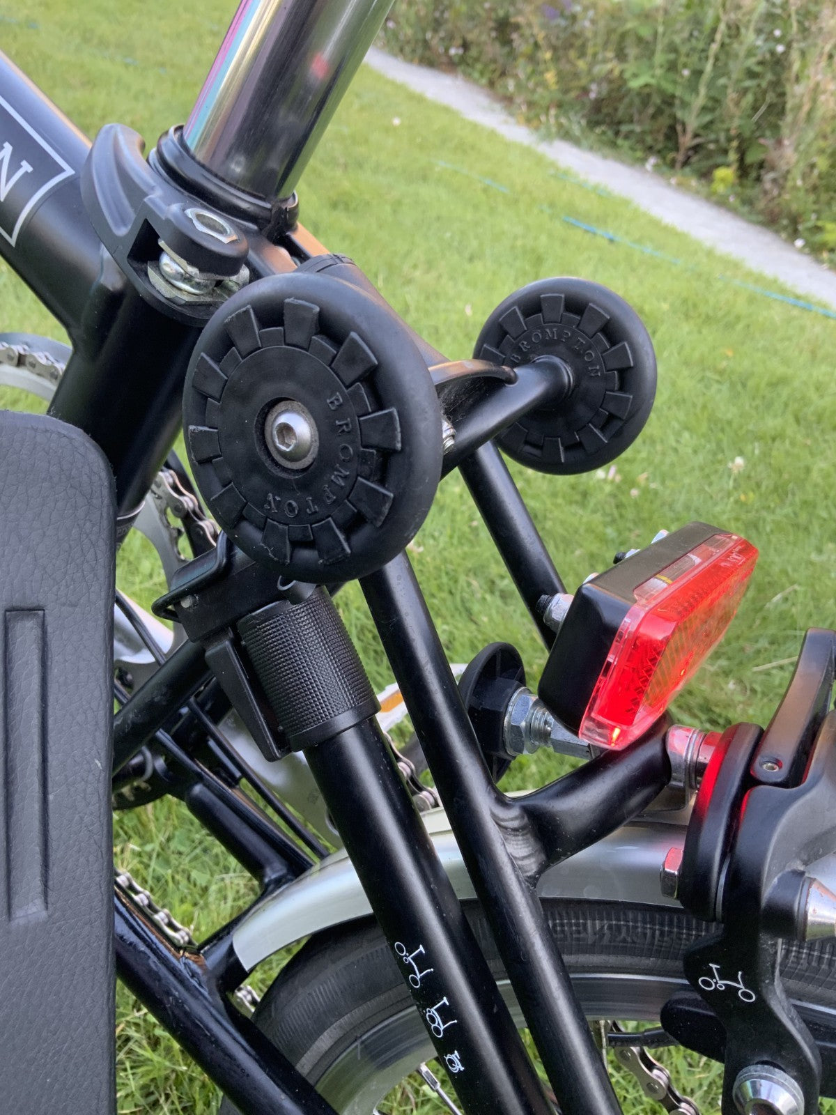 Brompton 2019 M3L folding bike - with lights