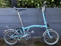 Brompton M3L folding bike C Line Equivalent in Turkish Green - Hardly Used
