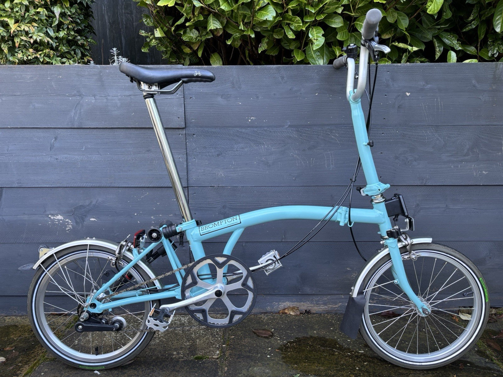 Brompton M3L folding bike C Line Equivalent in Turkish Green - Hardly Used