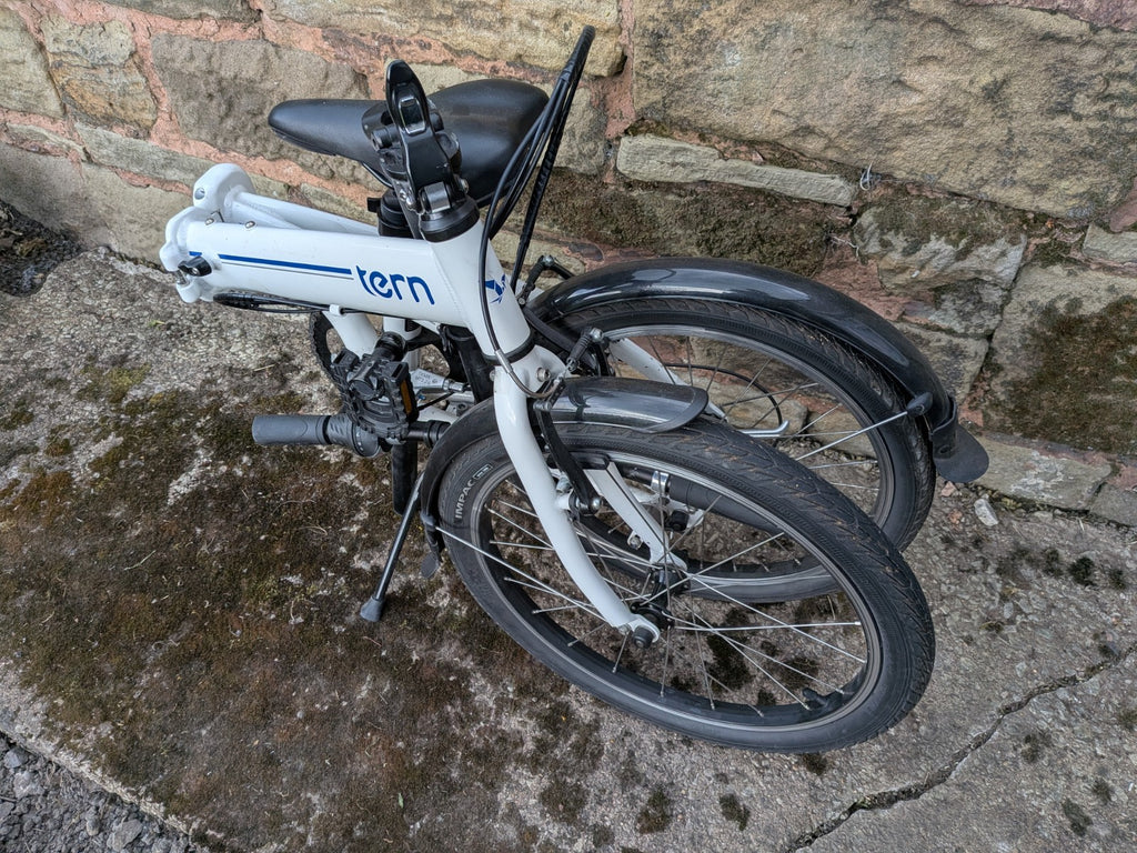 Tern Link B7 Folding Bike 20" 7- Speed - White - Great Condition