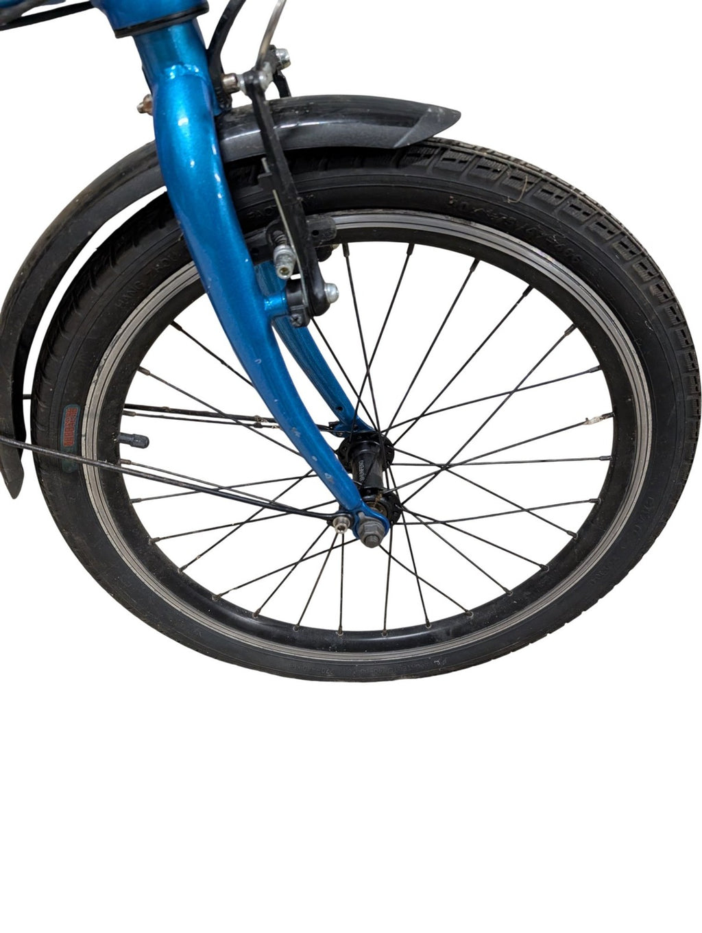 Ecosmo Folding Bike 16" Wheels Blue Shimano 6 Speed Lightweight Commuter Bicycle