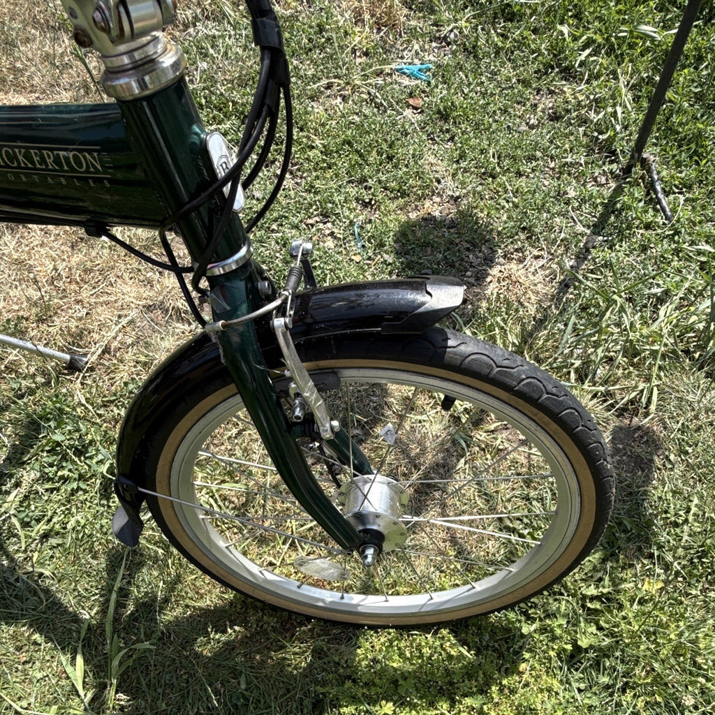 Bickerton 1707 Folding Bike Green 20in Wheels Flat Bar Side Pull Caliper Brakes
