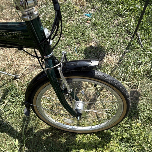 Bickerton 1707 Folding Bike Green 20in Wheels Flat Bar Side Pull Caliper Brakes