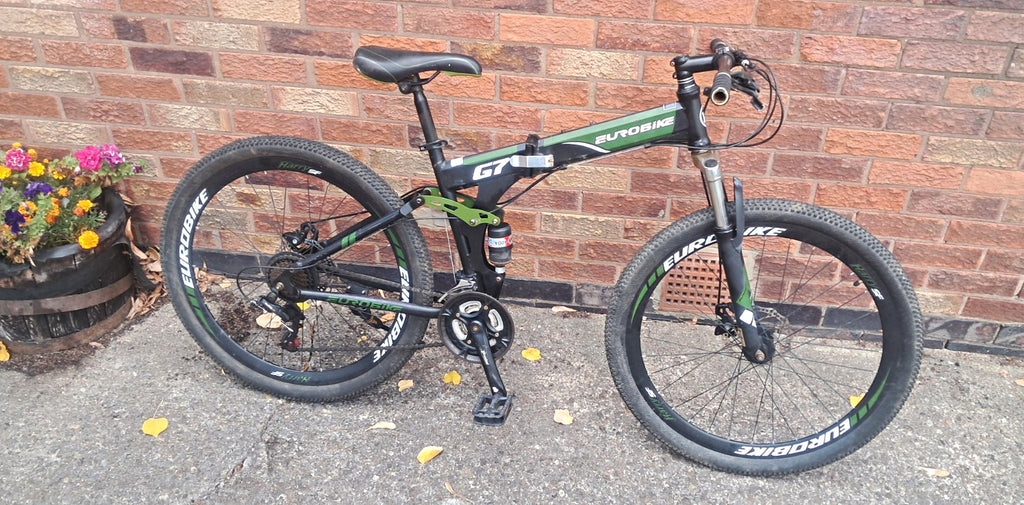 EUROBIKE G7 26in folding   Full Suspension Mountain Bike  Mech Disc brakes 27.5