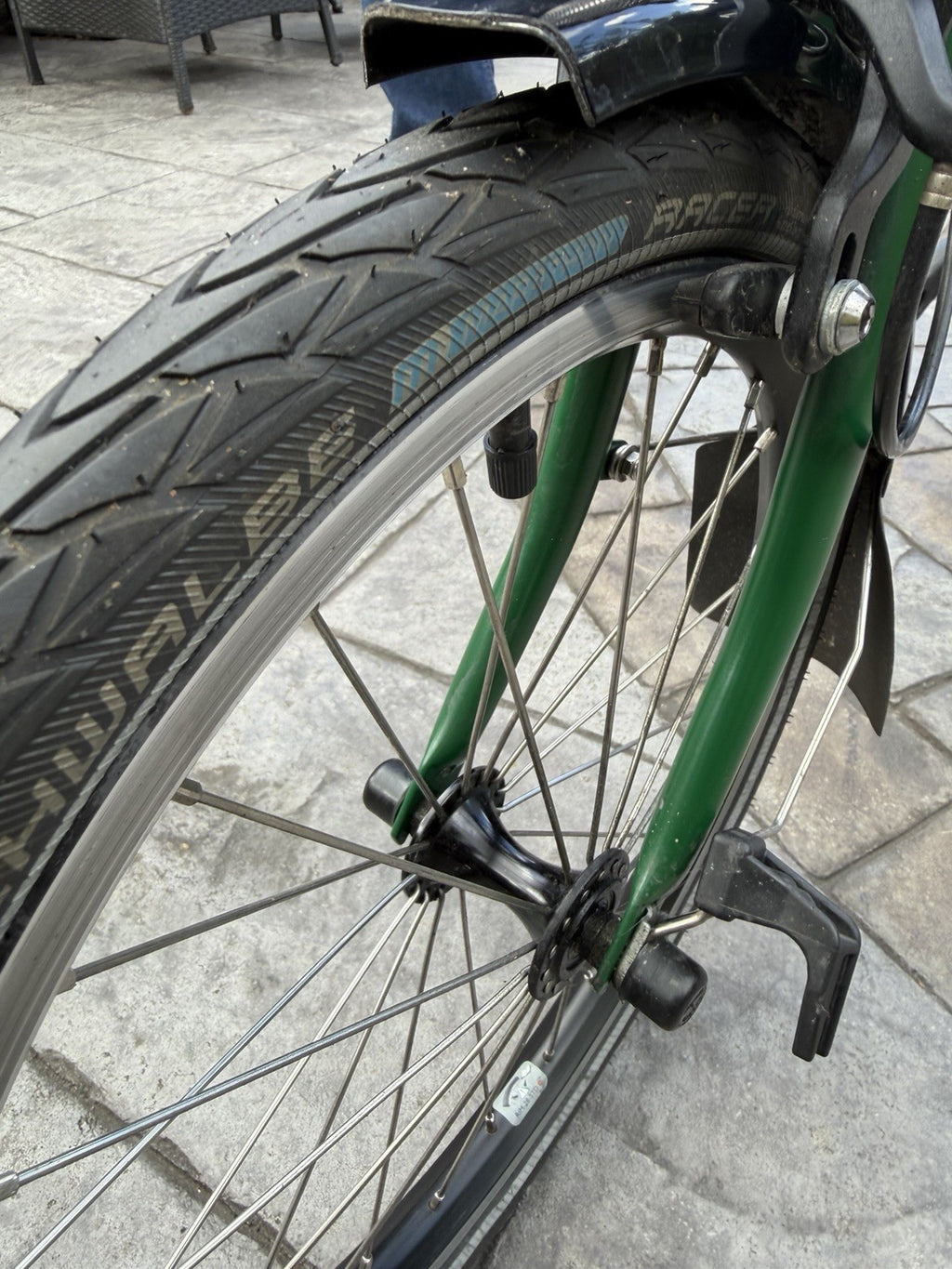 Brompton M6L C Line 6 Speed Folding Bike Green With Original Bag