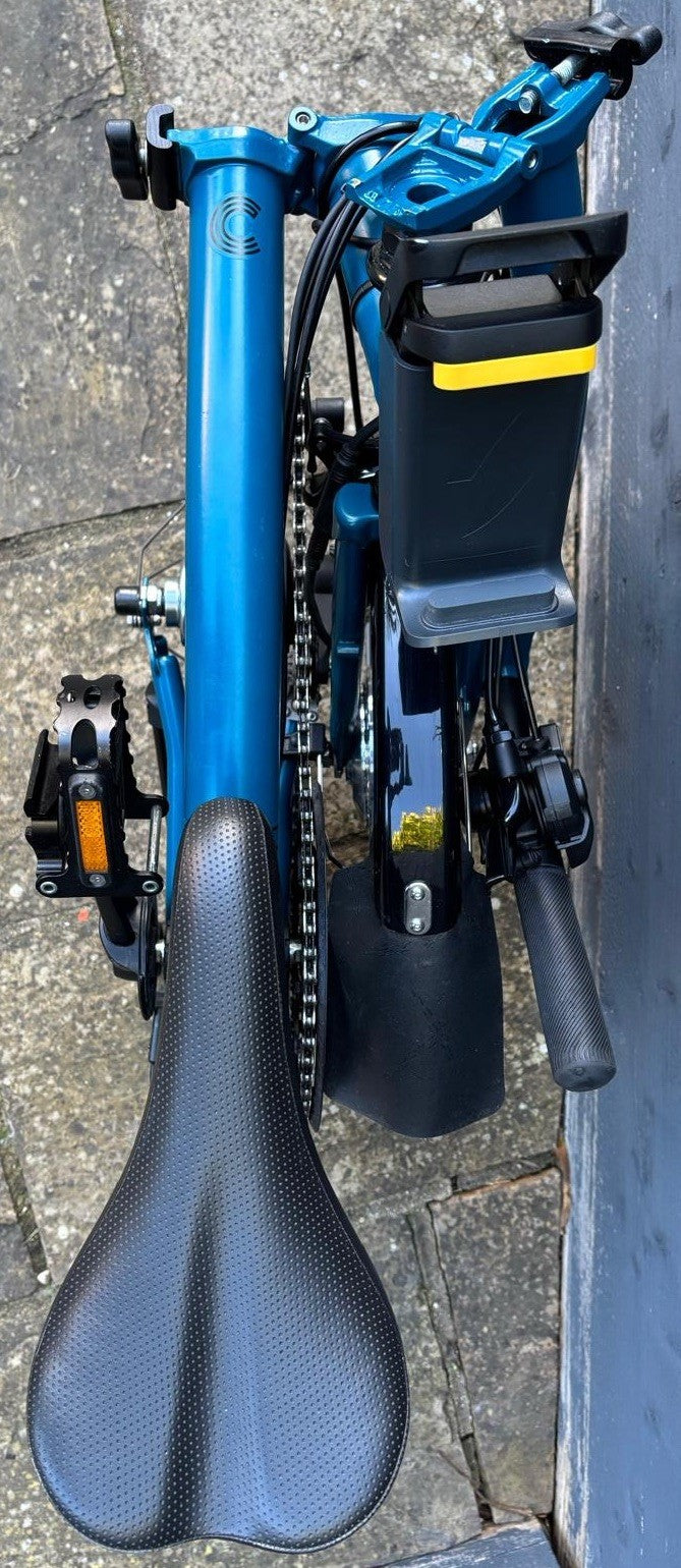 2023 Brompton C Line Urban M6L Folding Bicycle in Ocean Blue - Hardly Used
