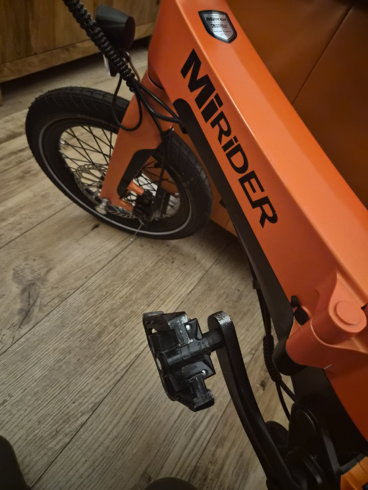 MiRIDER One 16 Folding Bike Orange (Excellent Condition + Extras)