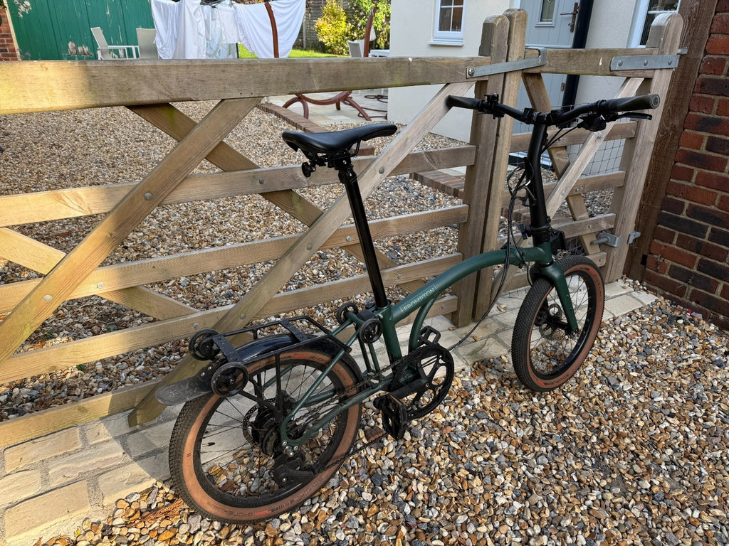 Brompton G Line Roller Frame Gravel Folding Bike Forest Green
