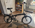 Denver ORUS 001 20in Folding Bike 7-Speed Black/Silver Rear Rack Mudguards