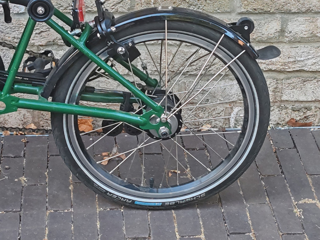2025 Brompton C Line Explore 6 Speed Black Edition Racing Green Dynamo