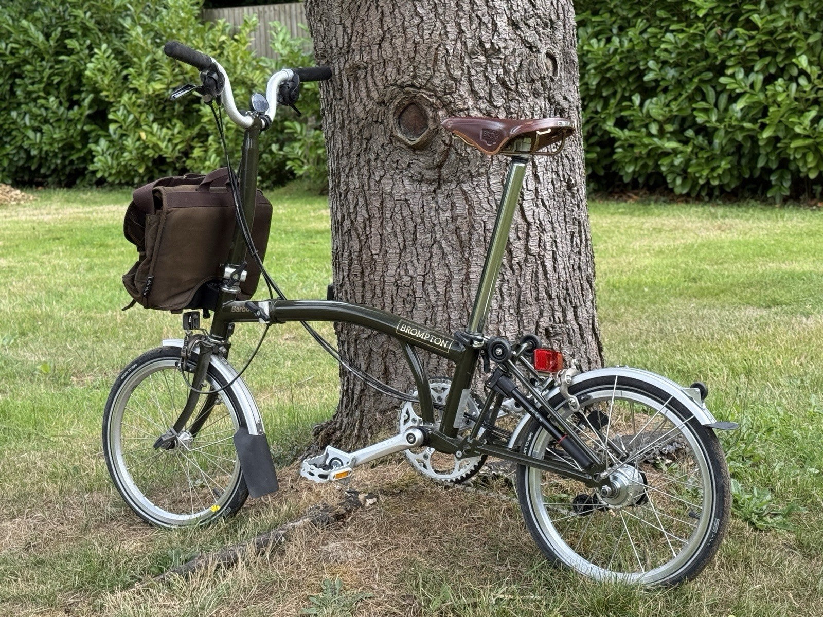 Brompton X Barbour Folding Bike M6L USED ONLY ONCE! Green