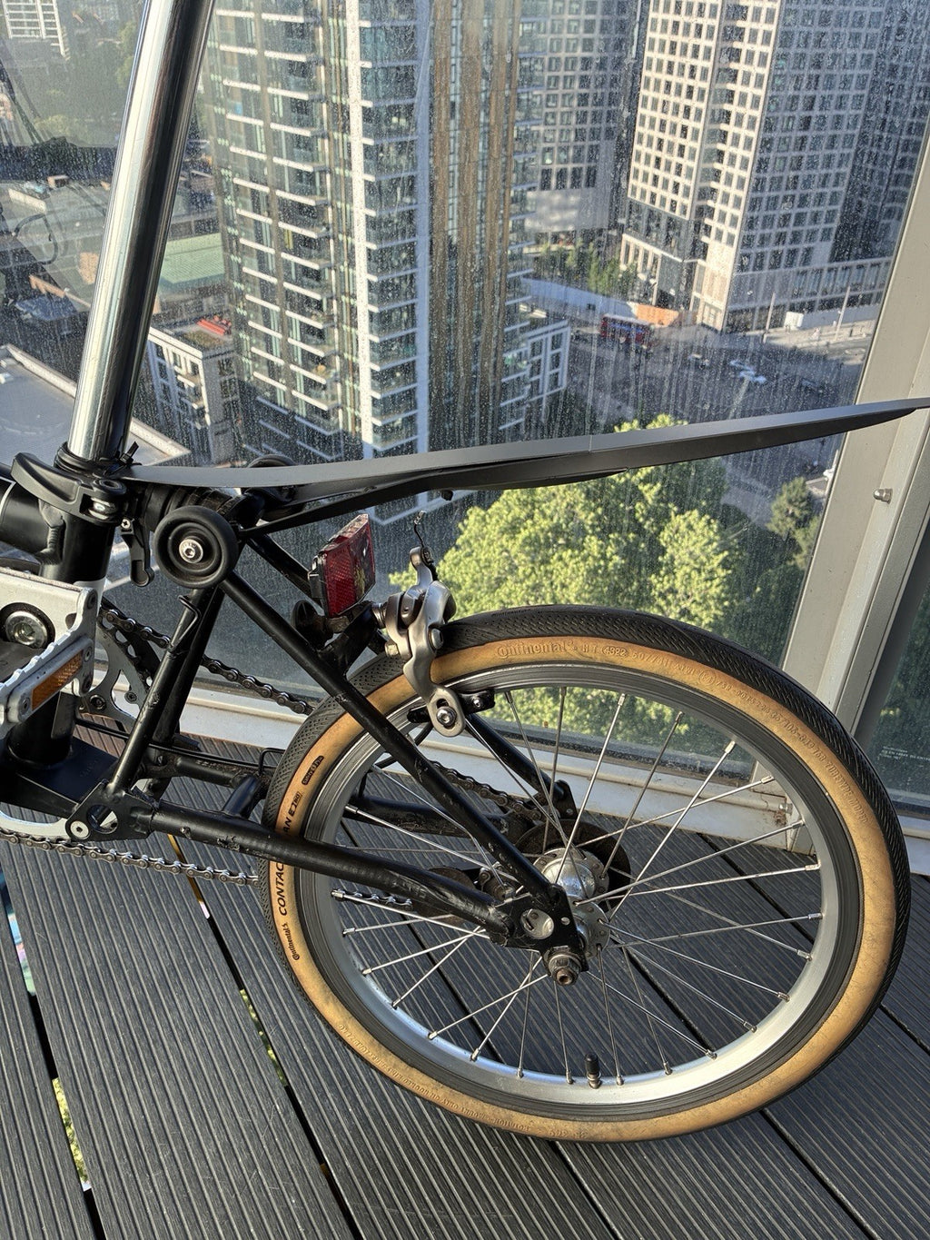 Brompton Aline 2016 single speed electric Bike with Swytch Battery System