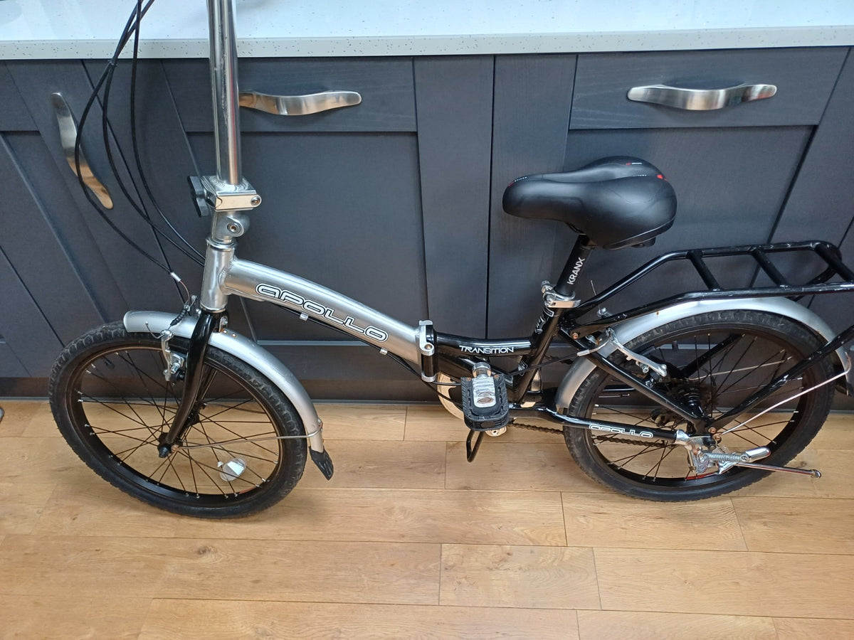 Apollo Transition Folding Bike 6 Speed Shimano Gear 20” Wheels Aluminium